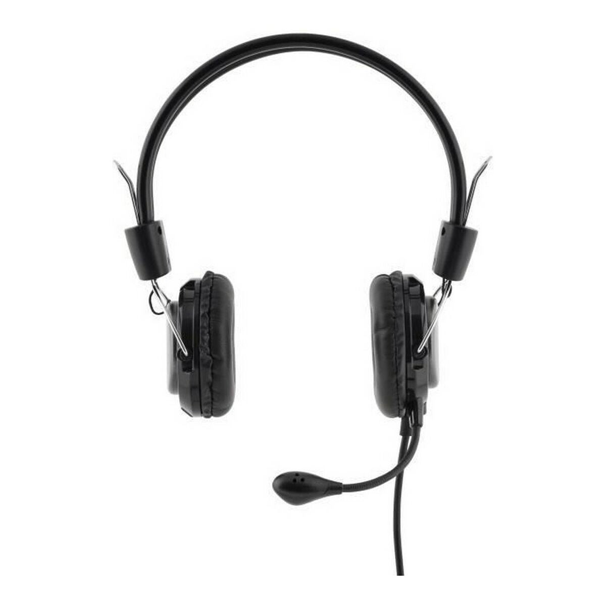 Headphones with Microphone Bluestork MC-201 Black/Silver-1